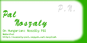 pal noszaly business card